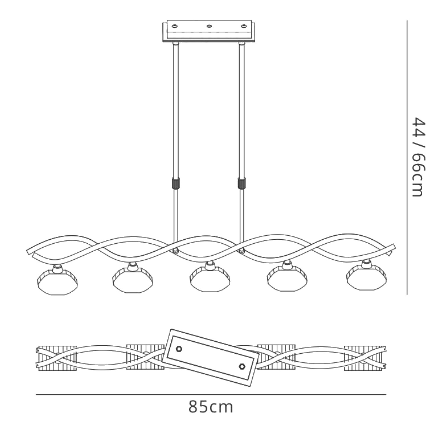 Alfa Polished Brass Ceiling Lights Mantra Linear Fittings